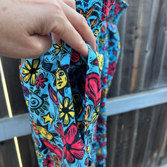 LUCY & YAK Pants Womens 3X Alexa High Rise Tapered Trousers Sun Moon Butterfly - Picture 8 of 16